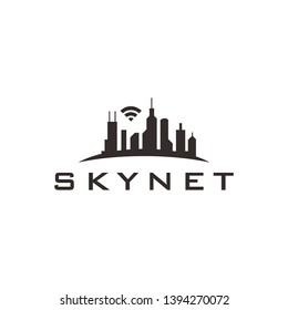 Skyline internet logo design inspiration