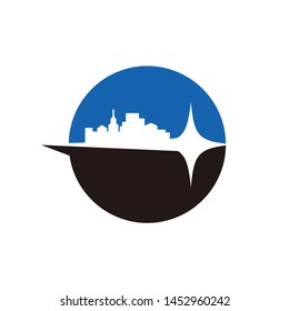 Skyline logo design template vector illustration