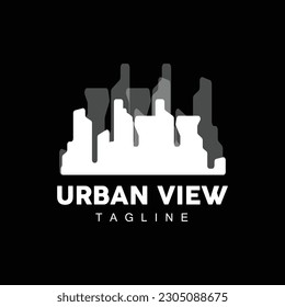 Logo de Skyline, diseño moderno simple de rascacielos, edificios de paisajes urbanos vectores, Ilustración de silueta de iconos