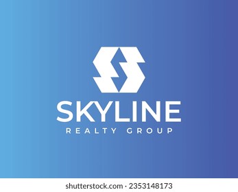 Skyline and Modern Building Logo Template