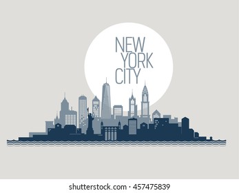 Skyline of New York city.