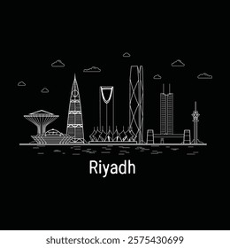 skyline of Saudi Arabia Riyadh