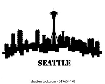 Similar Images, Stock Photos & Vectors of Vector Seattle Skyline Design