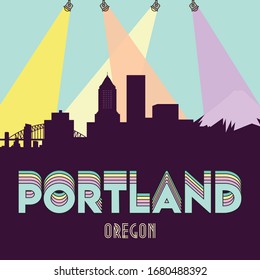  skyline silhouette flat design vector illustration