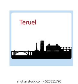 Skyline of teruel in spain