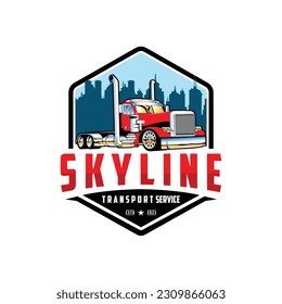 skyline Transport business logo design