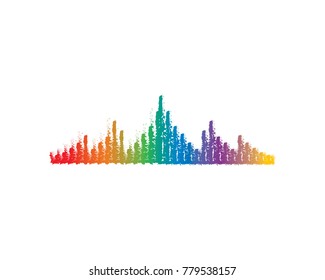 Skyline vector icon