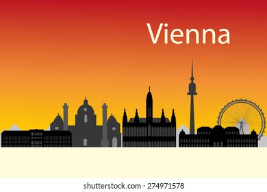 skyline of Vienna, Austria