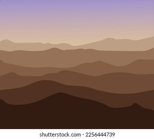 ilustración vectorial de vista de horizonte. puede utilizarse para cualquier cosa