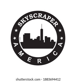 Skyscraper Of America Vector , Architecture Logo