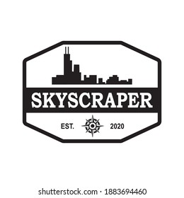 Skyscraper Of America Vector , Architecture Logo