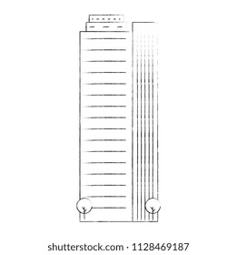 skyscraper building facade icon