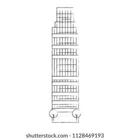 skyscraper building facade icon