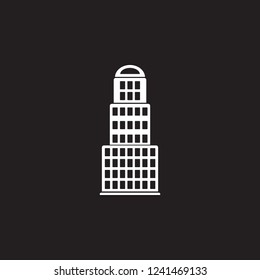 skyscraper building icon. Simple element illustration. skyscraper building symbol design template. Can be used for web and mobile