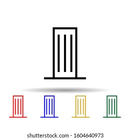 Skyscraper, Building multi color style icon. Simple thin line, outline vector of building icons for ui and ux, website or mobile application