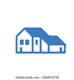 Skyscraper Building n house icon illustration