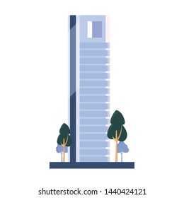 skyscraper building tower trees outdoors