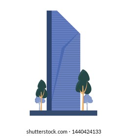skyscraper building tower trees outdoors