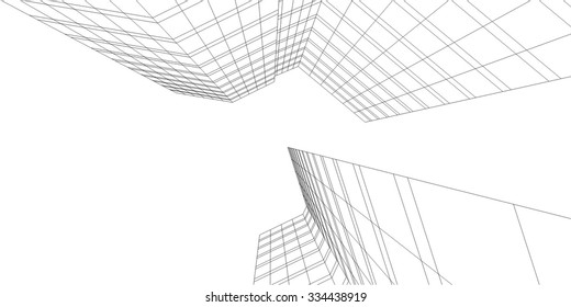 Skyscraper buildings. Architecture background