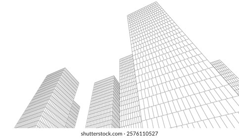 skyscraper buildings in the city  