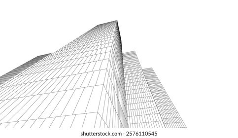 skyscraper buildings in the city  