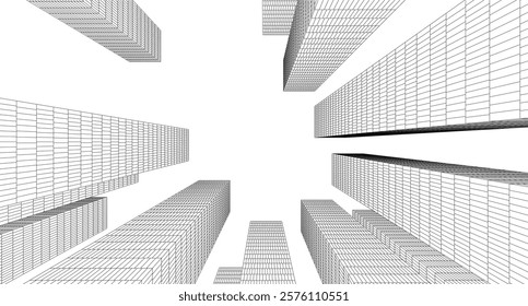 skyscraper buildings in the city  