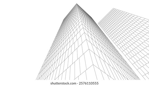 skyscraper buildings in the city  