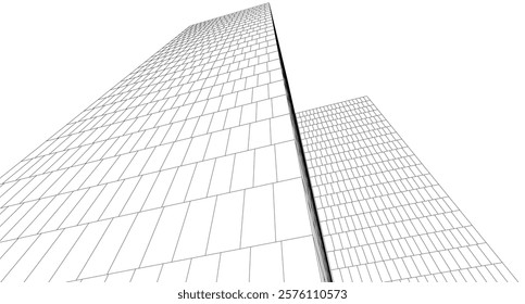 skyscraper buildings in the city  