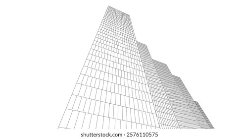 skyscraper buildings in the city  