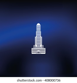 Skyscraper flat icon.