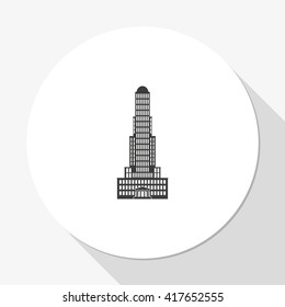 Skyscraper flat icon.