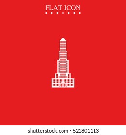 Skyscraper flat icon.