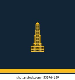 Skyscraper flat icon.