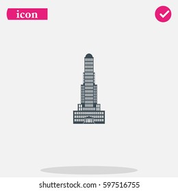 Skyscraper flat icon.