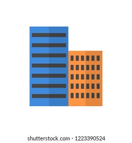 skyscraper flat vector icon