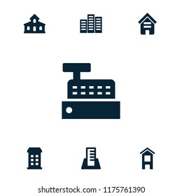 Skyscraper icon. collection of 7 skyscraper filled icons such as . editable skyscraper icons for web and mobile.