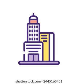 Skyscraper icon design vector stock