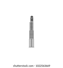 skyscraper icon. Element of buildings for mobile concept and web apps. Icon for website design and development, app development. Premium icon on white background