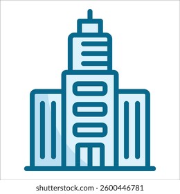 Skyscraper Icon Element For Design