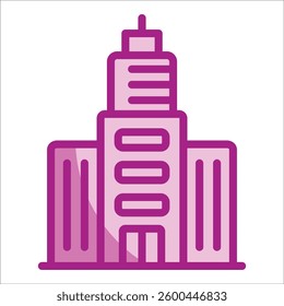 Skyscraper Icon Element For Design