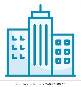 Skyscraper Icon Element For Design