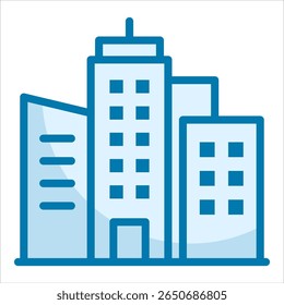 Skyscraper Icon Element For Design