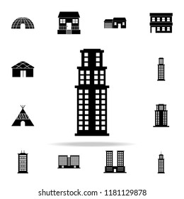 skyscraper  icon. house icons universal set for web and mobile on white background