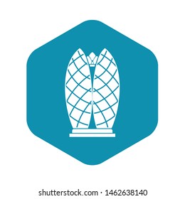 Skyscraper icon. Simple illustration of skyscraper vector icon for web