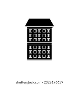 Skyscraper icon vector. Building illustration sign. high-rise building symbol. architecture logo.