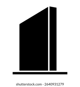 Skyscraper icon vector. Building illustration sign. high-rise building symbol. architecture logo.
