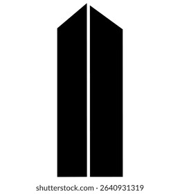 Skyscraper icon vector. Building illustration sign. high-rise building symbol. architecture logo.