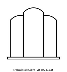 Skyscraper icon vector. Building illustration sign. high-rise building symbol. architecture logo.