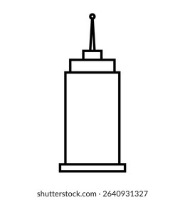Skyscraper icon vector. Building illustration sign. high-rise building symbol. architecture logo.