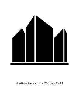Skyscraper icon vector. Building illustration sign. high-rise building symbol. architecture logo.